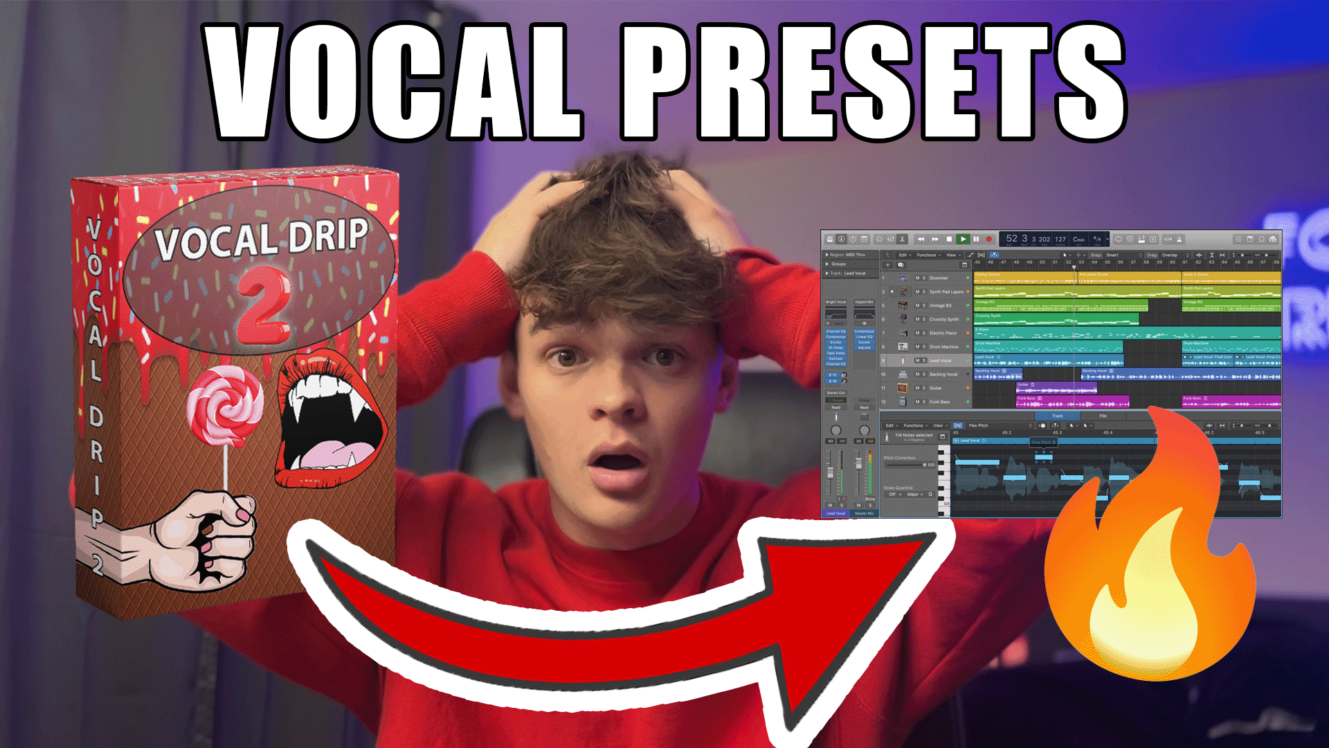 Load video: using vocal presets to mix and entire song