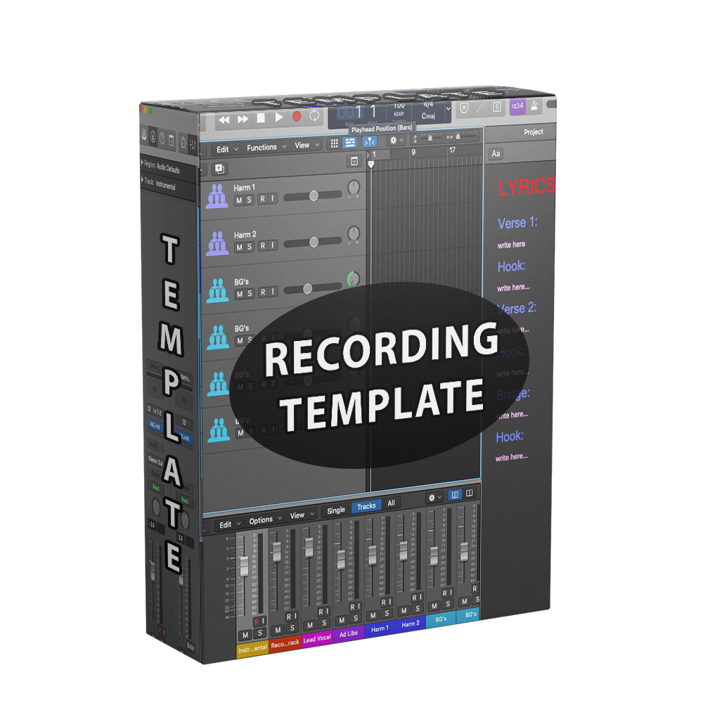 Recording template for logic pro x FL Studio Product Art